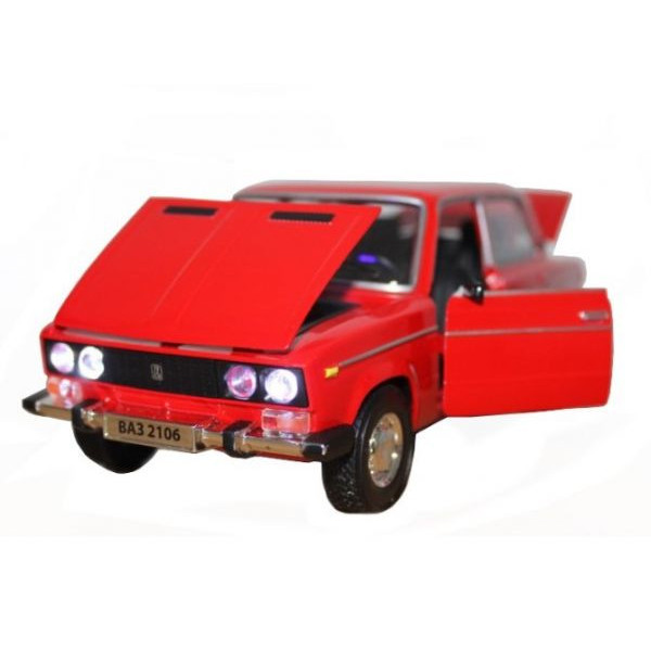 Моделька машини ВАЗ 2106 Автопром червона