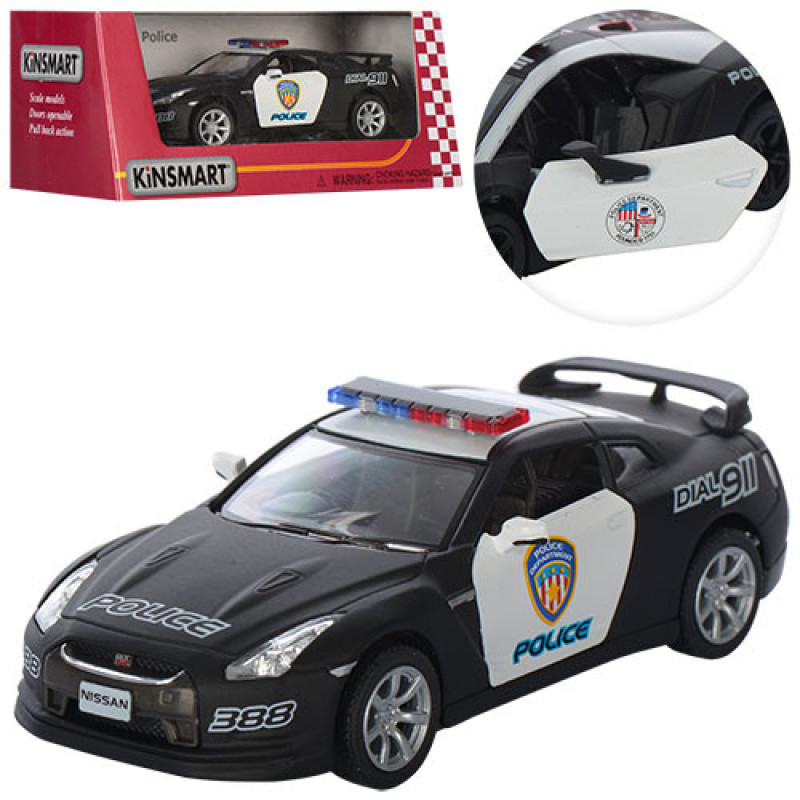 Коллекционная машинка Nissan GT-R Police KT5340WP инерционная