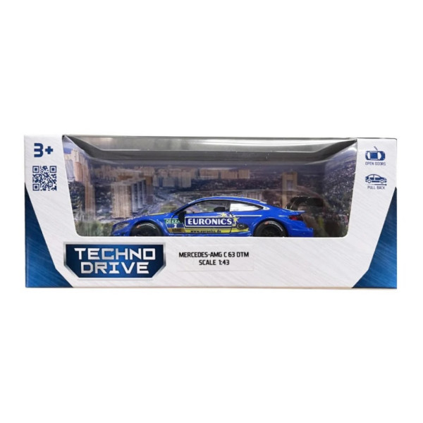 Машинка інерційна Mercedes-AMG C63 DTM TechnoDrive 250355 масштаб 1:43 (250355)