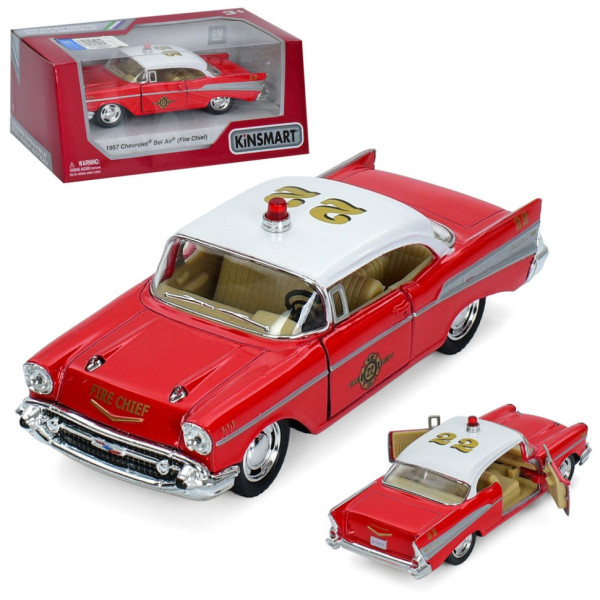 Інерційна машинка 1957 Chevrolet Bel Air (Fire Chirf) Kinsmart KT 5325 W  (KT 5325 W)
