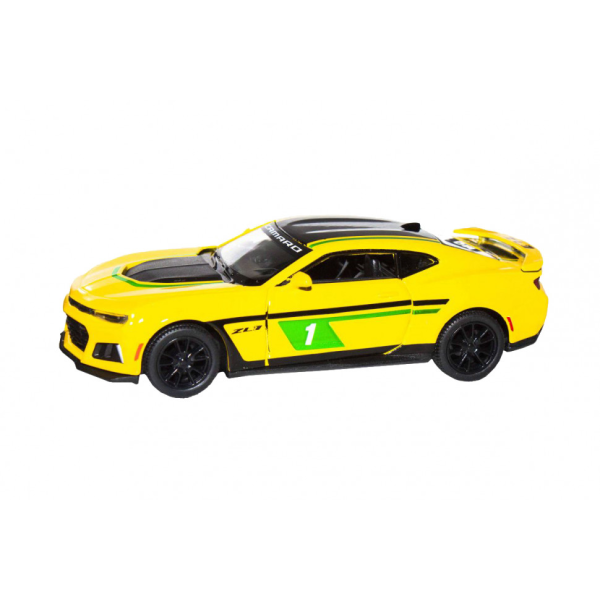 Дитяча модель машинки Chevrolet Camaro ZL1 2017 Kinsmart KT5399FW інерційна, 1:38  Yellow (KT5399FW(Yellow))