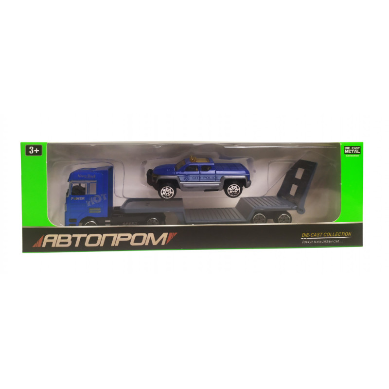 Іграшковий трейлер з джипом 7879 "АВТОПРОМ"