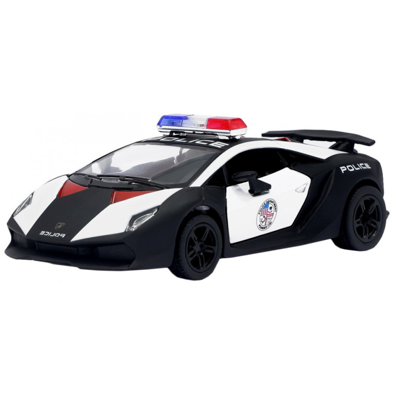 Коллекционная игрушечная машинкиа POLICE LAMBORGHINI KT5359WP инерционная