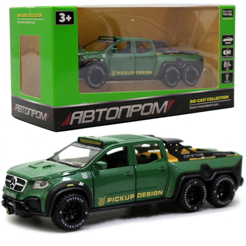 Машинка металлическая 7584 Mercedes-Benz Pickup Design 1:32 "АВТОПРОМ"