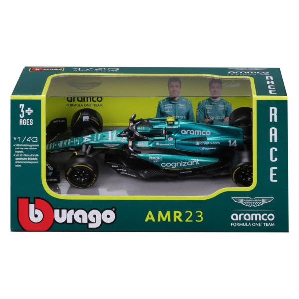 Колекційна автомодель "Aston Martin AMR23 (2023)" Bburago 18-38090, 1:43 масштаб (18-38090)