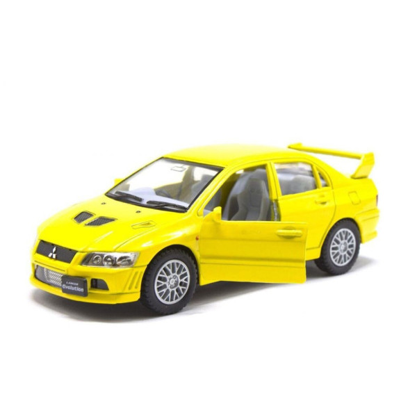 Колекційна машинка "Mitsubishi Evolution VII" KT5052W(Yellow) масштаб 1:42 (KT5052W(Yellow))
