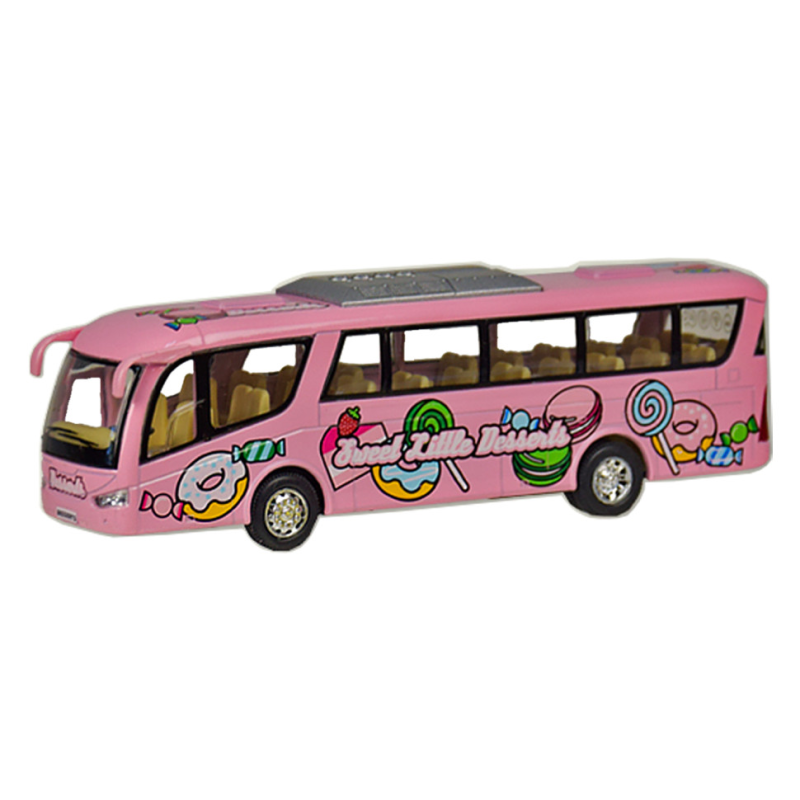 Машинка металлическая инерционная Автобус DESSERT Kinsmart KS7103W  1:65