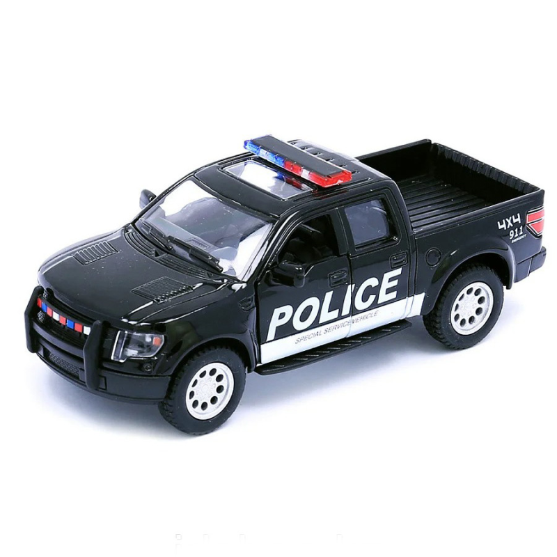 Дитяча модель машинки пікап Ford F-150 SVT Raptor Supercrew Kinsmart KT5365WPR інерційна, 1:40