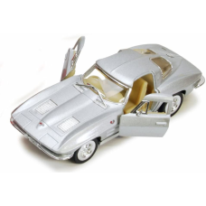 Детская модель машинки Corvette "Sting Rey" 1963 Kinsmart KT5358W инерционная, 1:32