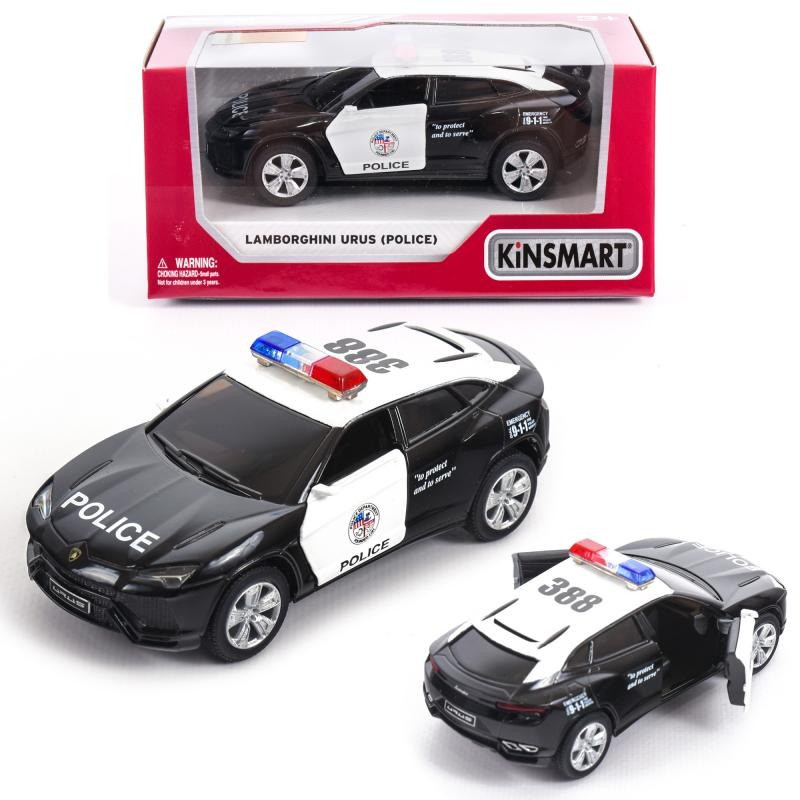 Машинка KINSMART "Lamborghini Urus Police" KT5368WP
