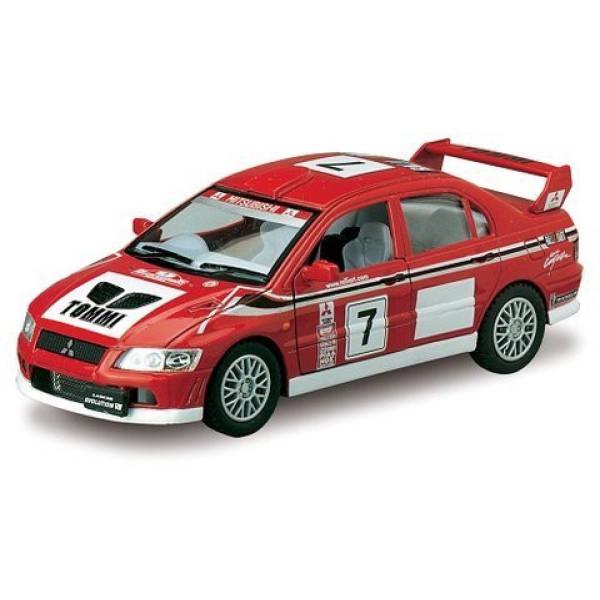 Колекційна машинка MITSUBISHI LANCER EVOLUTION VII WRC KT5048W (Red) інерційна (KT5048W(Red))
