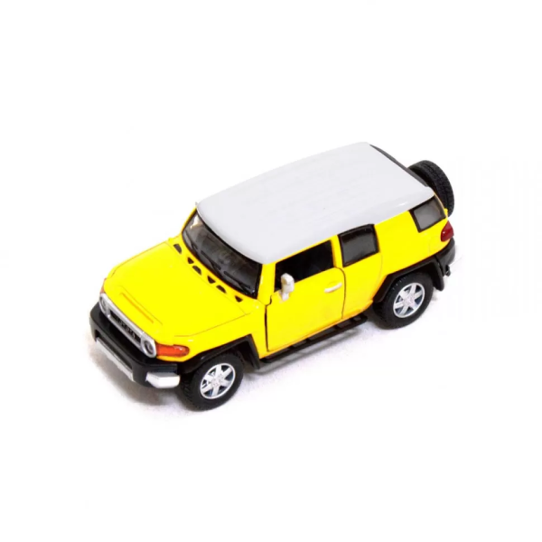 Дитяча залізна машинка TOYOTA FJ CRUISER КТ5343, інерційна  Жовтий (KT5343(Yellow))