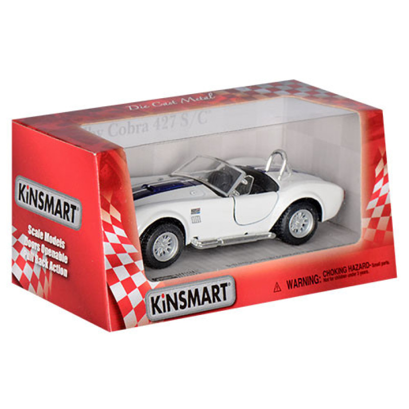 Дитяча колекційна машинка SHELBY COBRA KT5322W інерційна