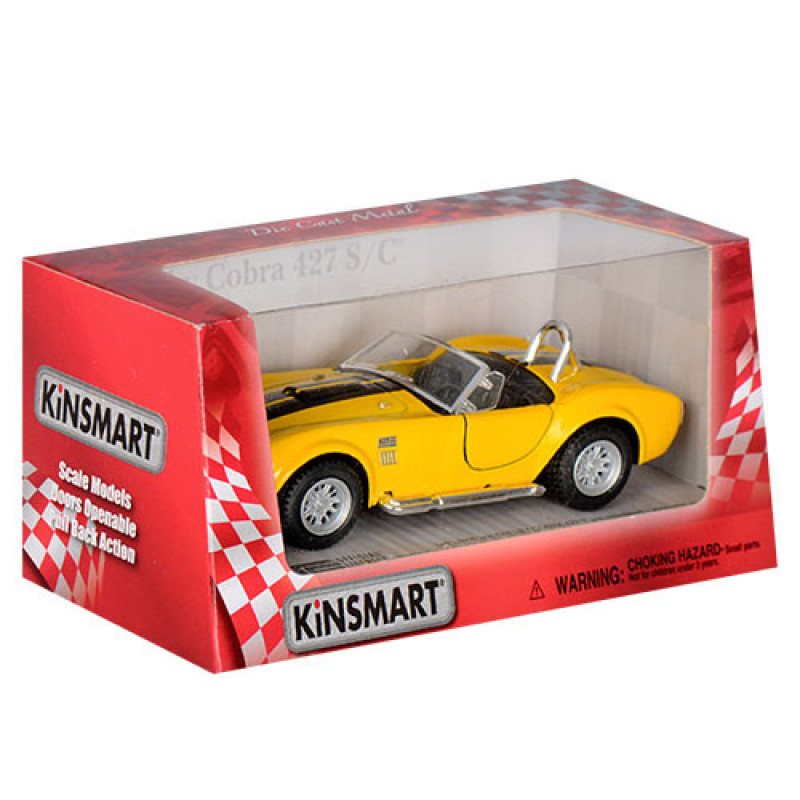 Дитяча колекційна машинка SHELBY COBRA KT5322W інерційна