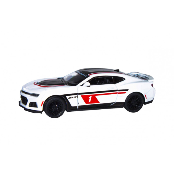 Дитяча модель машинки Chevrolet Camaro ZL1 2017 Kinsmart KT5399FW інерційна, 1:38  White (KT5399FW(White))