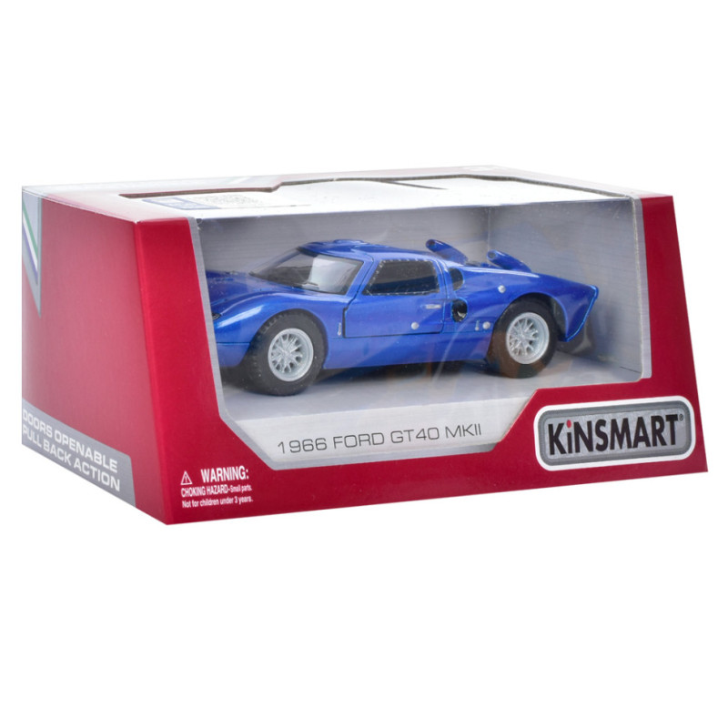 Металлическая машинка Ford 1966 GT40 MKII Kinsmart KT5427W 13 см