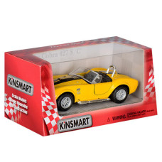 Дитяча колекційна машинка SHELBY COBRA KT5322W інерційна  Жовтий (KT5322W(Yellow))