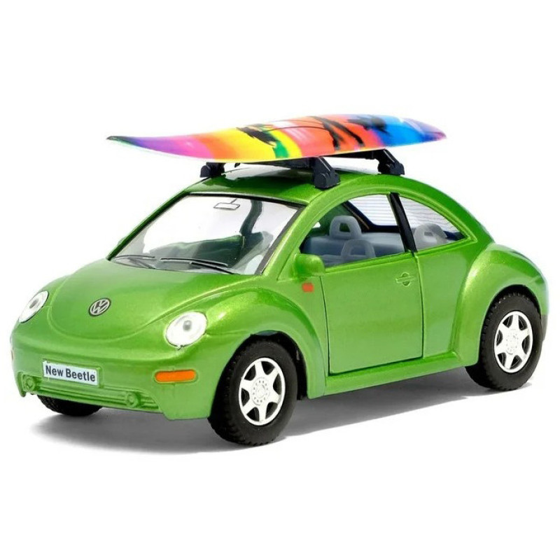 Машинка металлическая Volkswagen New Beetle Kinsmart KT5028WS  1:32 инерционная