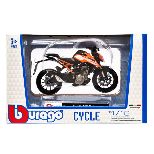 Дитяча модель Мотоцикла "KTM 250 Duke" Bburago 18-51030-4 масштаб 1:18 (18-51030-4)