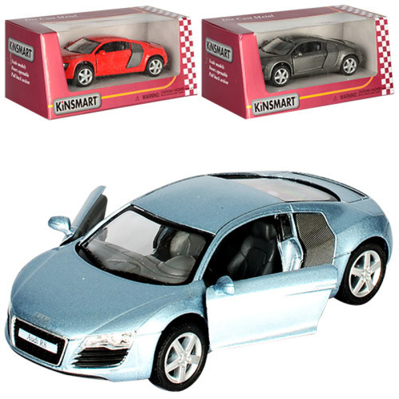 Детская коллекционная машинка Audi R8 KT5315W инерционная