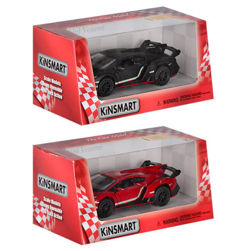 Дитяча колекційна машинка Lamborghini Veneno KT5367W інерційна