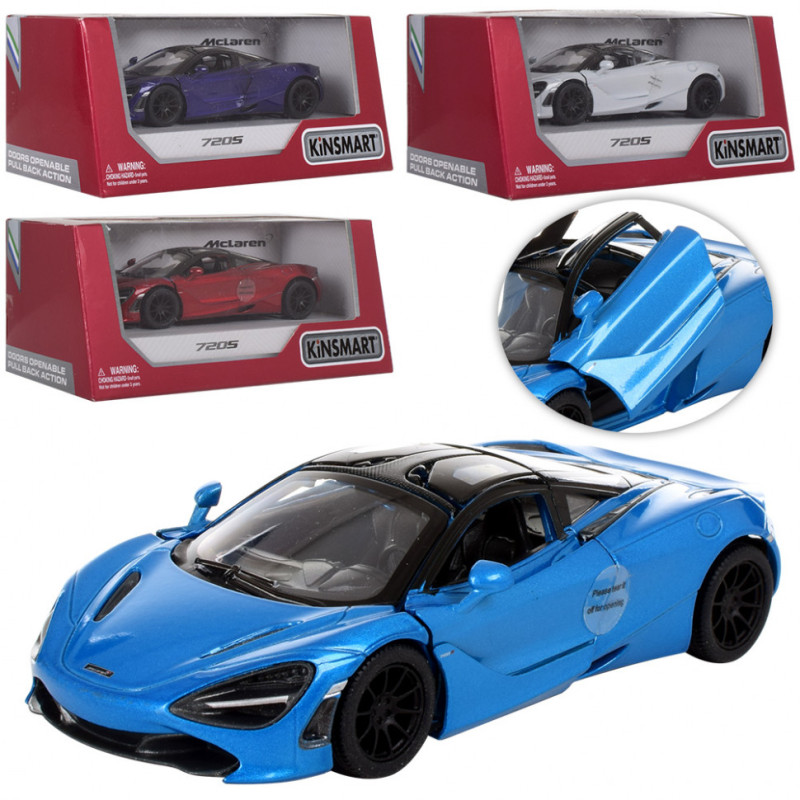 Дитяча колекційна машинка McLaren 720S KT5403W інерційна
