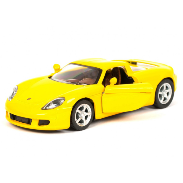 Колекційна машинка Porsche Carrera GT KT5081W інерційна  Yellow (KT5081W(Yellow))