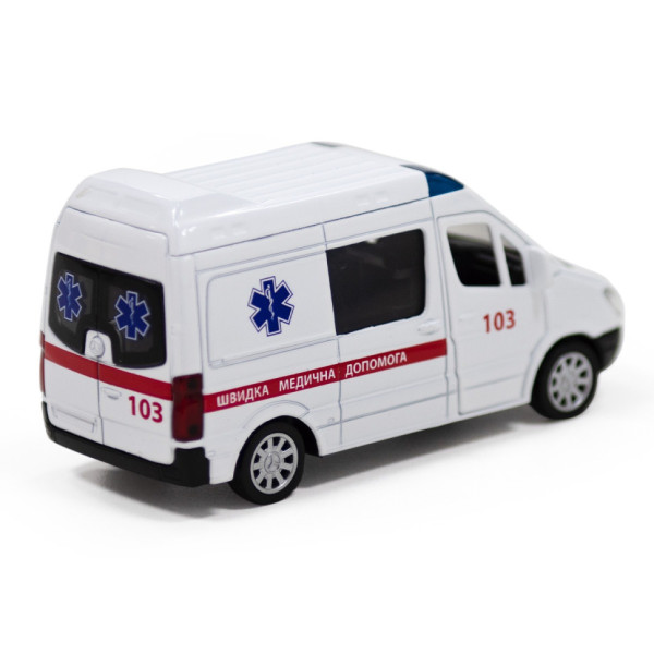 Автомодель дитяча Швидка допомога MERCEDES-BENZ SPRINTER TechnoDrive 250295 інерційна (250295)