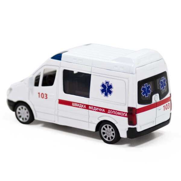 Автомодель дитяча Швидка допомога MERCEDES-BENZ SPRINTER TechnoDrive 250295 інерційна (250295)