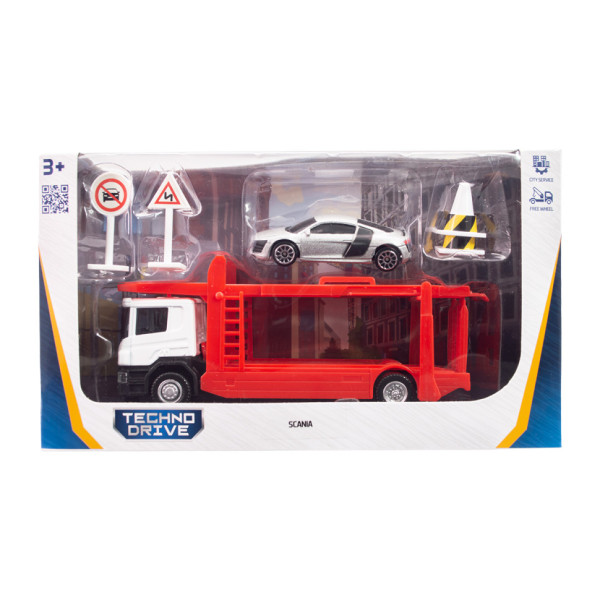 Ігровий набір автомоделей "Автоперевізник Sсania" 250430U масштаб 1:64 (250430U)