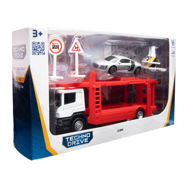 Ігровий набір автомоделей "Автоперевізник Sсania" 250430U масштаб 1:64 (250430U)