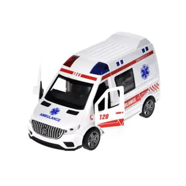 Детская инерционная машинка "Скорая помощь" YM-9930F(Ambulance) звуковые эффекты(YM-9930F(Ambulance))