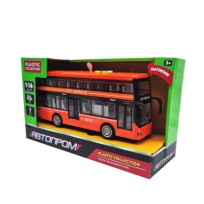 Игровая модель Автобус двухэтажный 7953AB со светом и звуком