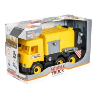 Игрушечный мусоровоз "Middle truck" 39492 с контейнером