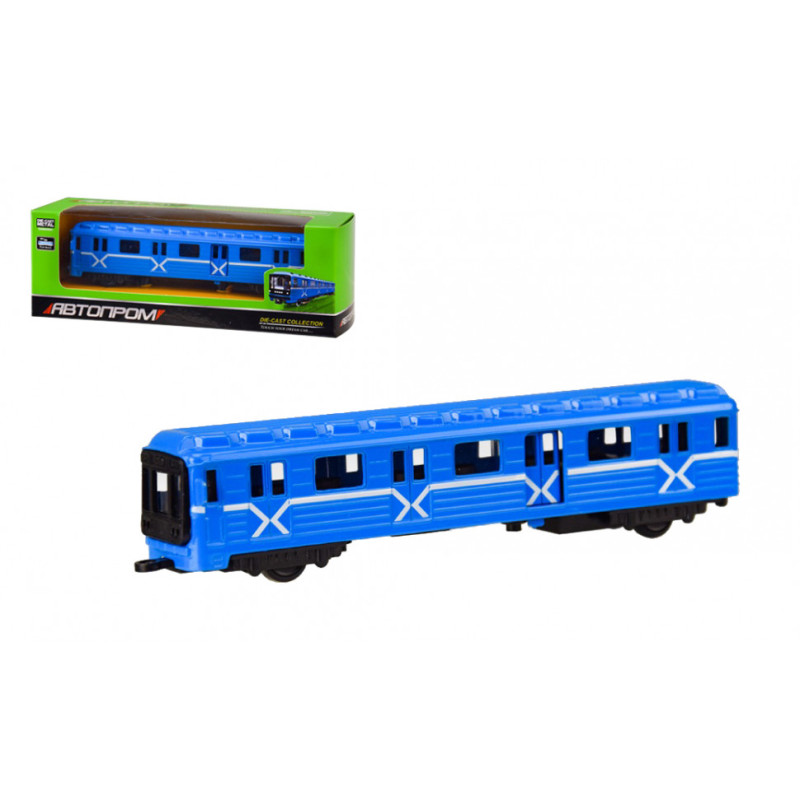 Игрушечный вагон-метро 7875 "АВТОПРОМ" металлический