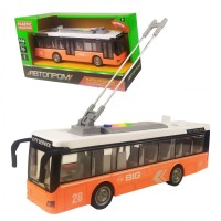 Игрушечный троллейбус 7949AB АВТОПРОМ  со звуковыми эффектами