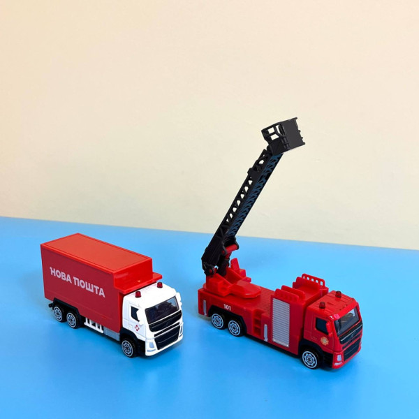 Автомодель дитяча "VOLVO" Пожежна машинка TechnoDrive 250302 зі стрілою (250302)