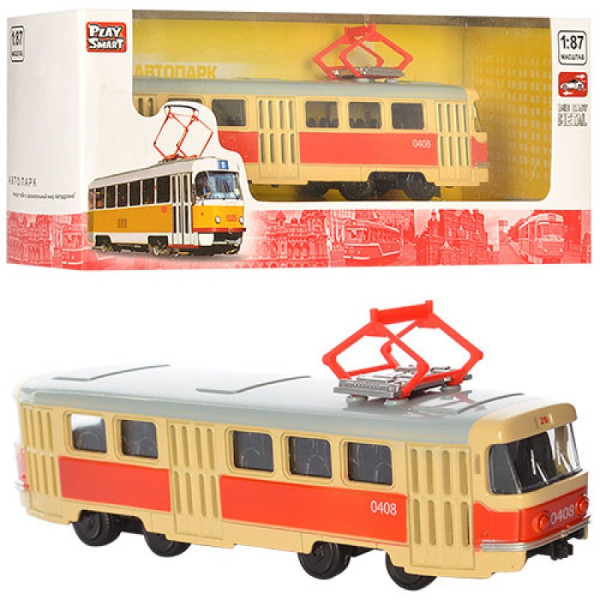 Іграшкова модель Трамвай PLAY SMART 6411 інерційний  6411A (6411A)