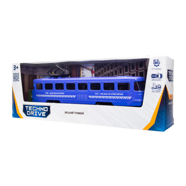 Модель дитяча "Міський трамвай Київ" KM250425 масштаб 1:43 (KM250425)