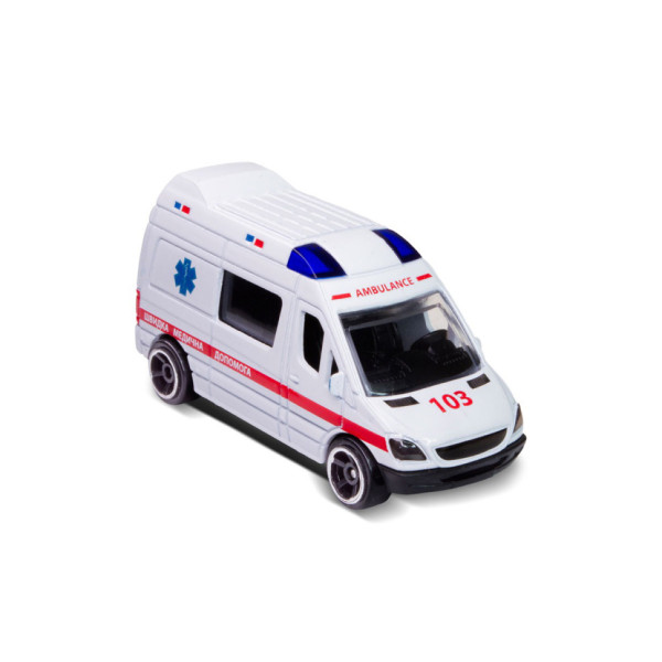 Автомодель дитяча Швидка допомога TechnoDrive 250421CG-3 масштаб 1:64 (250421CG-3)