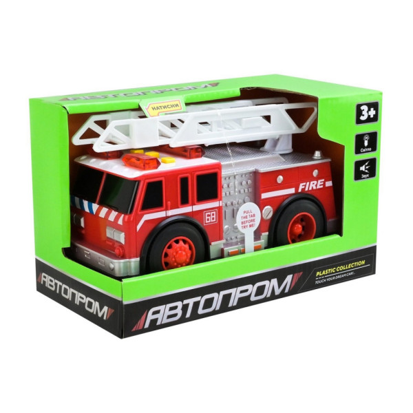 Дитяча автомодель "Пожежна служба" 7992, 19 см, звукові та світлові ефекти (7992)