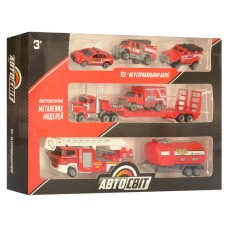 Игровой набор пожарных машинок AS-1980 металлические