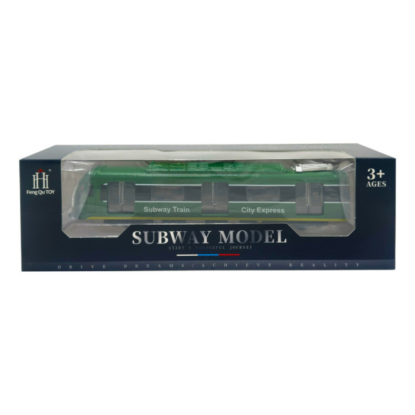 Дитячий ігровий потяг 731-27K(Green) зелений, світиться, 23х4х5 см (731-27K(Green))