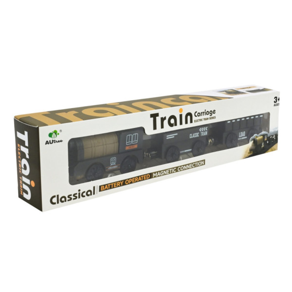 Дитячий ігровий потяг AUtree AU8880, 2 магнітні вагони, на батарейках (AU8880)