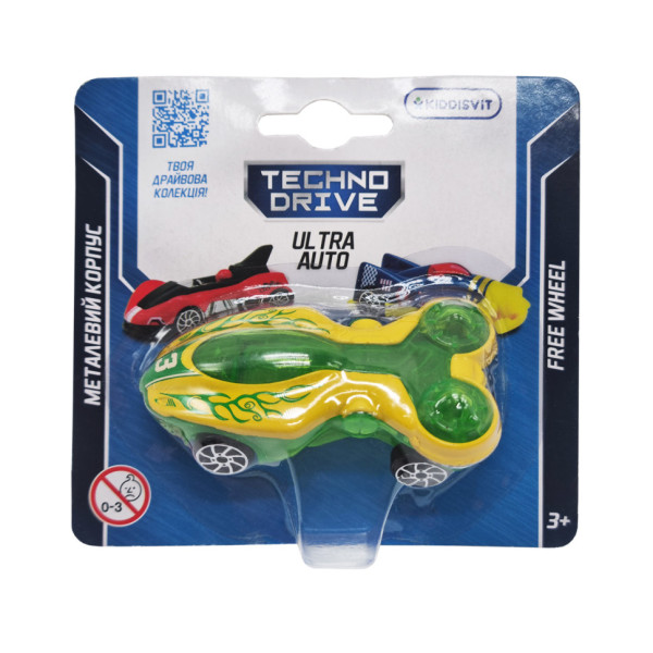 Ігрова міні-машинка Ultra Auto TechnoDrive 250321W-4 металевий корпус (250321W-4)