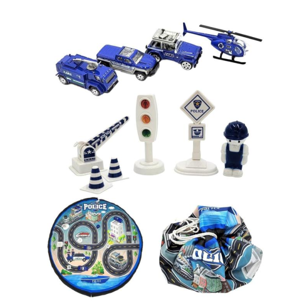 Іграшковий набір "Rapid World" 6688-153A, машинки, збирається в мішок (6688-153A)