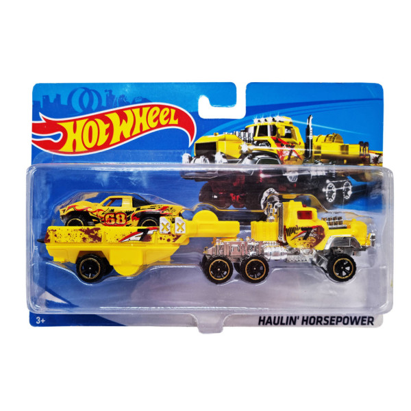 Дитячий ігровий набір машинок T-H708-1(Yellow) з трейлером (T-H708-1(Yellow))