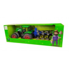 Іграшковий трактор з причепом 999A інерційний