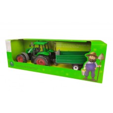 Іграшковий трактор з причепом 999A інерційний