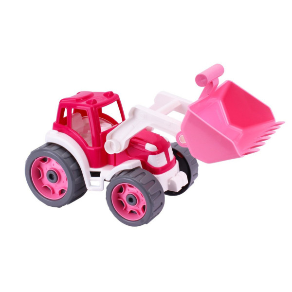 Дитяча іграшка Трактор 8195TXK з ковшем, рожевий (8195TXK)